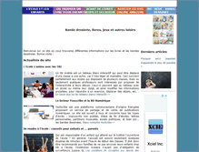 Tablet Screenshot of bandes-dessinees.be